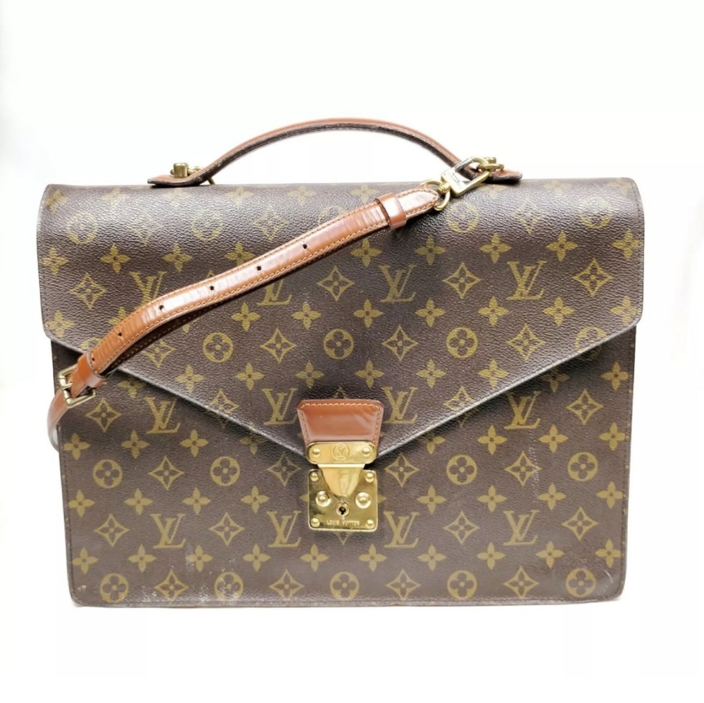 Louis Vuitton LV Brief Case M53338 Porte Documents Bandouliere Monogram